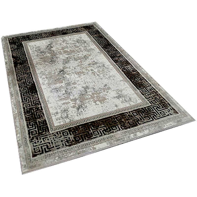 Tapis en Polyester 120x180cm WellHome couleur Noir et Gris - multicolore WH0978-6_0