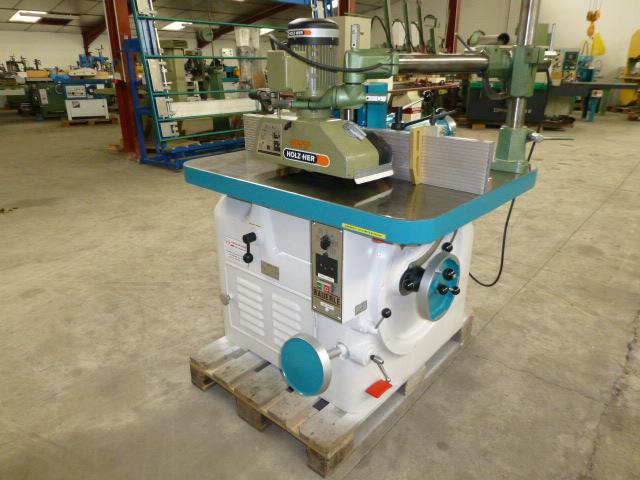 Toupie inclinable Bauerle SFM/2 - Bâti en fonte, arbre interchangeable Ø50mm, moteur 2 vitesses 6,5Hp/7,5Hp_0