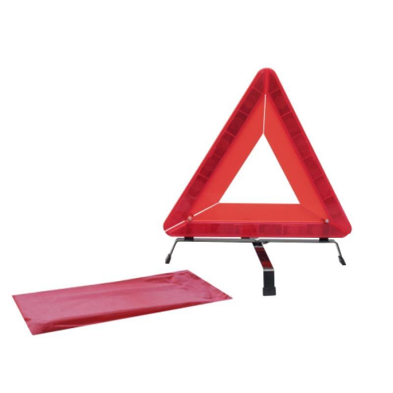 Triangle de sécurité réfléchissant norme ece r27 avec sac de de transport longueur 440mm largeur 390mm hauteur 440 mm_0