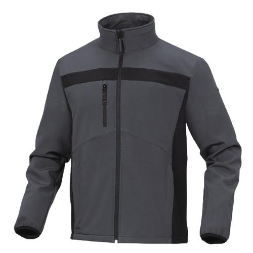 Veste Softshell gris/noir T2XL - Delta Plus - LULEA2GRXX - 706202 - protection contre le froid, la pluie et le vent_0