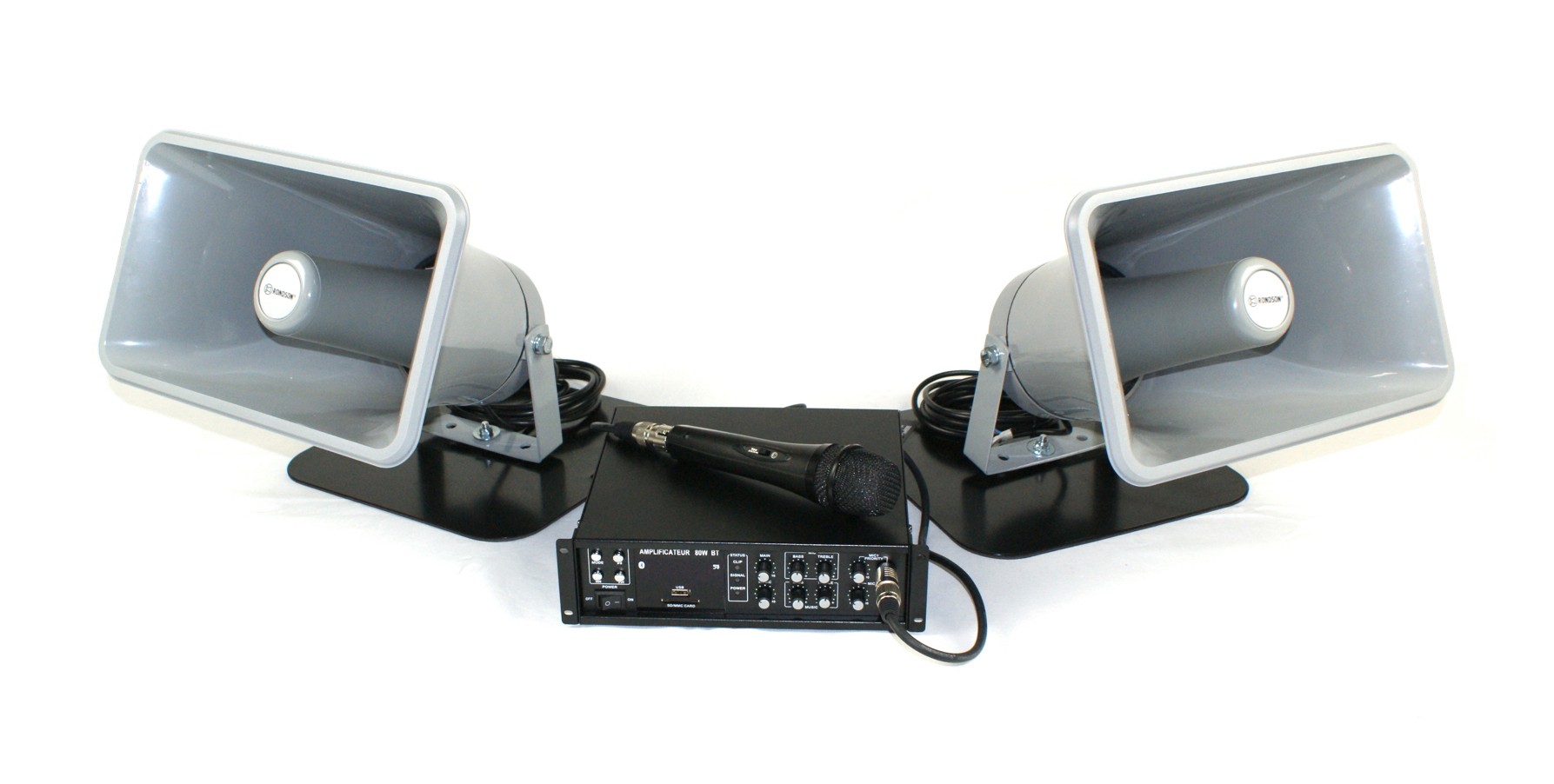VH80W 2HP 2SUPP - FASE Sono Véhicule 2 Haut-Parleurs Bluetooth 80 Watts_0
