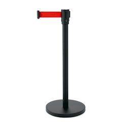 Poteau de délimitation sangle rouge 200cm - WAS Germany - rouge inox 2314 104_0