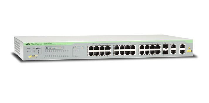 Allied Telesis AT-FS750/28PS-50 Géré Fast Ethernet (10/100) Connexion Ethernet, supportant l'alimentation via ce port (PoE) 1U Gris_0
