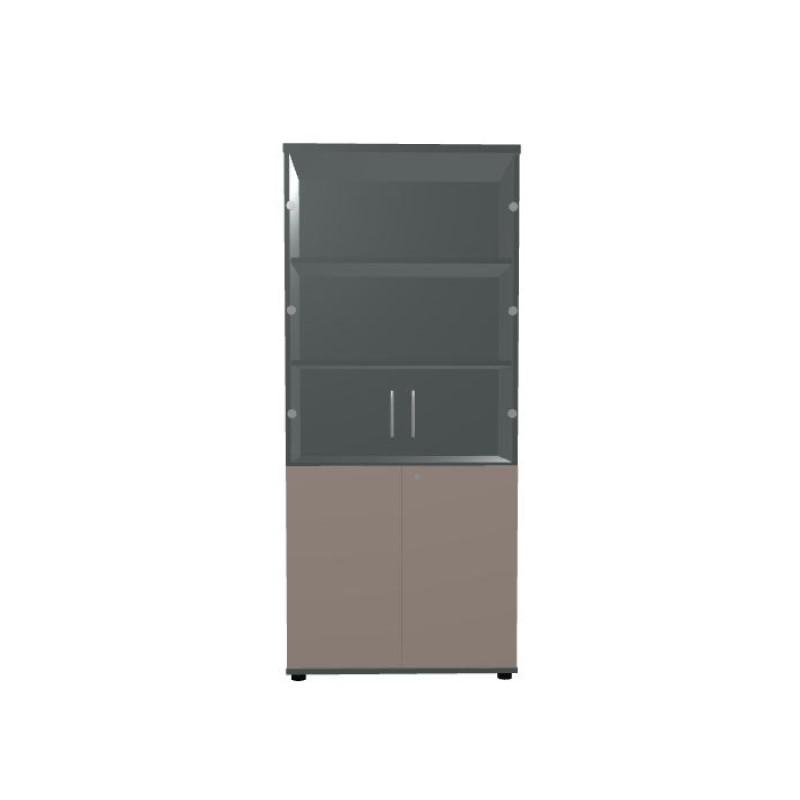Armoire haute semi-vitrée COLOR MDD_0