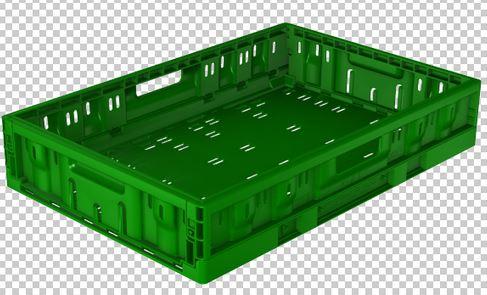 Bac pliable RPC 6411 - en plastique - 600x400x115 mm - 23L - charge 15kg_0