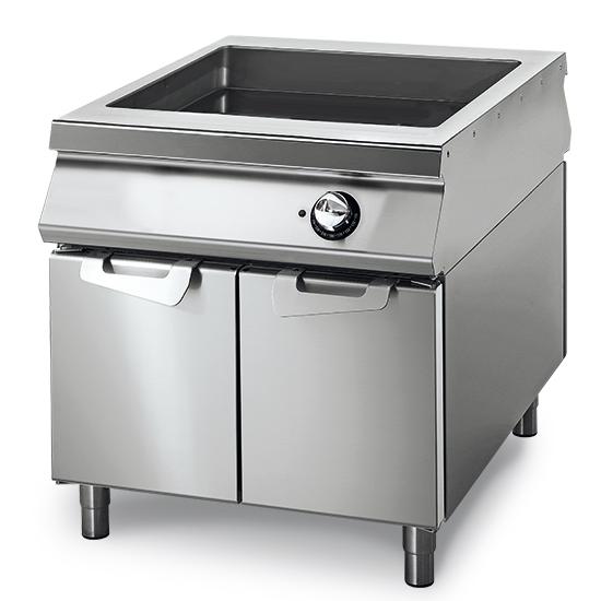 Bain-marie électrique professionnel sur coffre avec portes et 1 bac gn 2/1 - VS11080BME_0