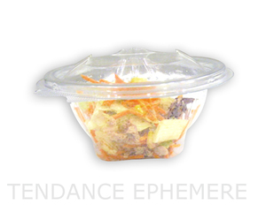 Boîte - bol salade bol salade rond couvercle charnière 500g  ref. Produit : bsc500g75_0