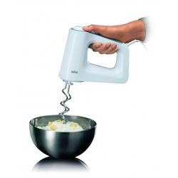 BRAUN Batteur Electrique HM3100WH - Batteur électrique et mixeur plongeant - Blanc - 0X22211007 avec accessoires inclus_0