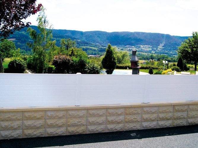 Clôture plane en PVC - Morey Production - Hauteur 600 mm, 900 mm et 1200 mm - Largeur 1500 mm_0
