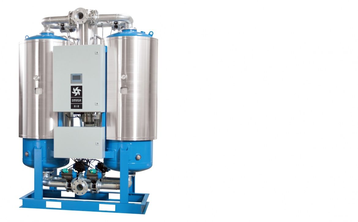 Co2-r-dry - Sécheurs par adsorption Omega Air - Débit 390 à 20.200 Nm³/h - Point de rosée -40°C_0