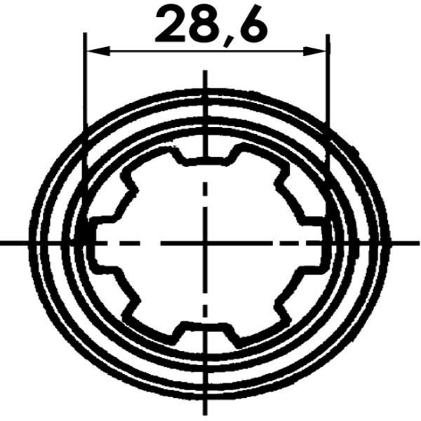 MACHOIRE 1''1/8-Z6 CR.22X54