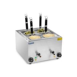 Royal Catering - Royal Catering RCNK-4 Cuiseur à pâtes électrique (4 L, 4 paniers, 2 x 1500 W, 230 V, robinet d'échappement, acier inoxydable) - i_0
