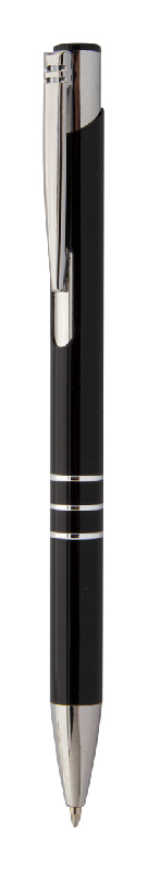 Stylo en aluminium recyclé - encre bleue - couleur noire - 7g_0