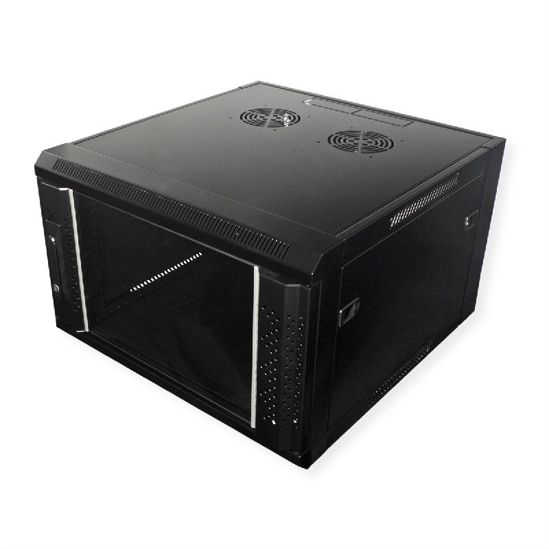 VALUE Armoire murale 6UH (HxLxP) 368 x 570 x 600mm, noir_0