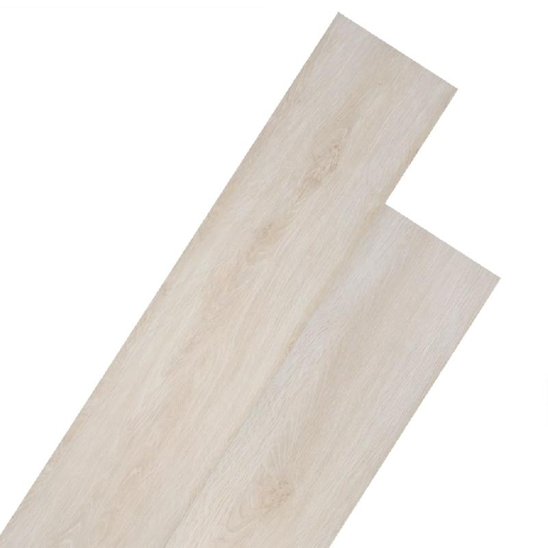Vidaxl planche de plancher pvc autoadhésif 5,02 m² 2 mm blanc chêne 245172_0