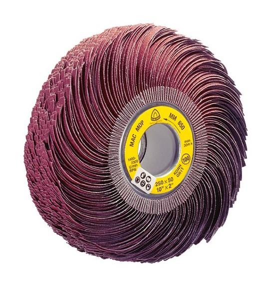 2 ROUES À LAMELLES CORINDON MM 650 D. 250 X 50 MM GR 180 - 2482 KLINGSPOR