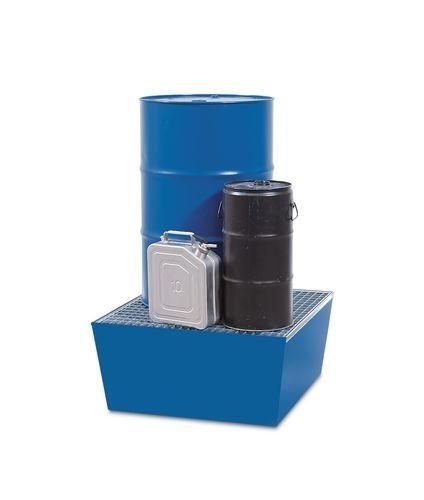 259296W - Bac de rétention en acier, compact et durable avec caillebotis galvanisés_0