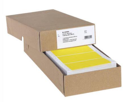 Étiquette informatique en continu - 101,6 x 48,4 mm - Référence 8121 - Jaune - Adhésif permanent_0