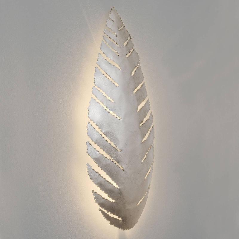 HOLLÄNDER APPLIQUE PIETRO EN FORME DE FEUILLE, ARGENTÉE
