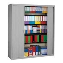 Armoire haute à rideaux démontables Largeurs spécifiques 200 x 180 cm aluminium_0