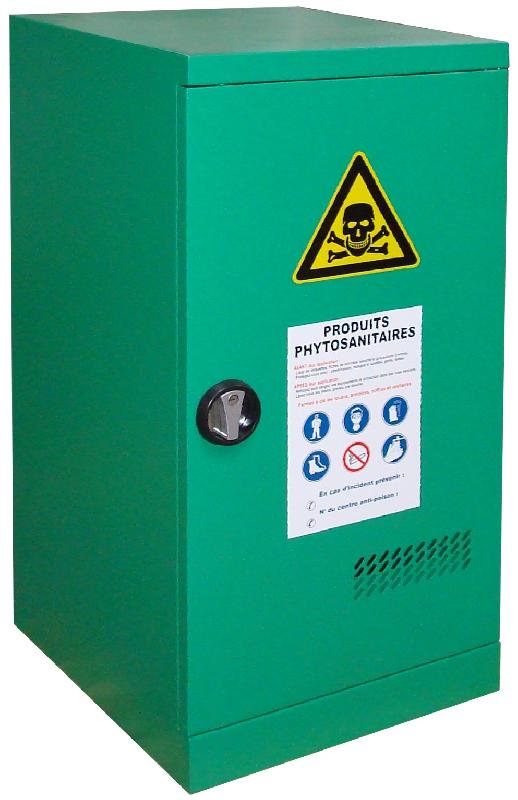 Armoire phytosanitaire de sécurité basse avec 1 porte - Structure en acier robuste - Ventilation naturelle_0
