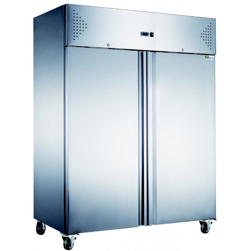 Armoire réfrigérée inox négative 2 portes - GN2/1 - Marque GAFIC21 - Température -18 à -22°C_0