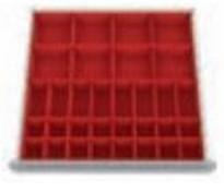 Bac plastique 132A - Accessoires pour tiroirs 600 x 600 mm - Façade 75-100 mm_0