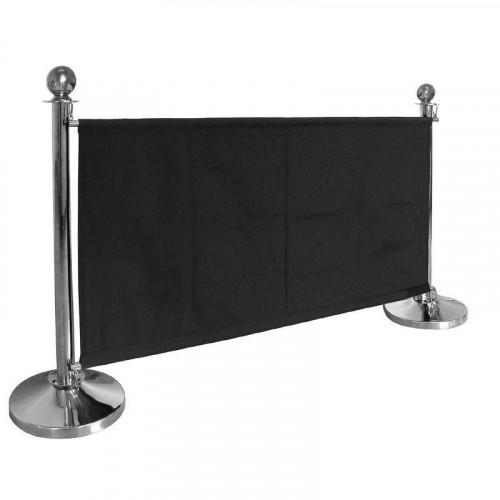 BARRIÈRE EN TOILE NOIRE PROFESSIONNELLE - 1430 X 700 MM