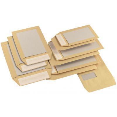 Boîte de 100 pochettes adhésives dos carton 230x320 120g/m² - bande siliconée_0
