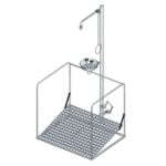BR 886 095 - douches de sécurité combinées B-Safety - acier inoxydable - débit réglable 35/50/75 l/min_0