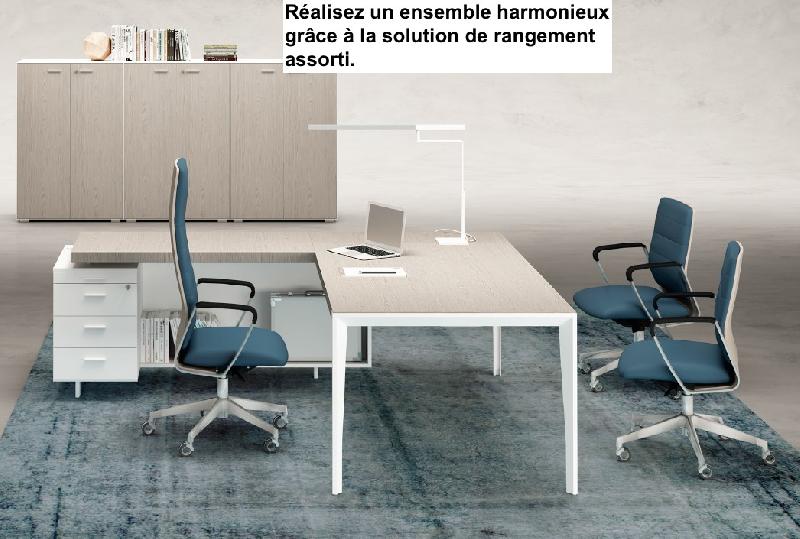 Bureau d'angle mixte série X9- Officity - 192, Gauche, Noyer américain_0