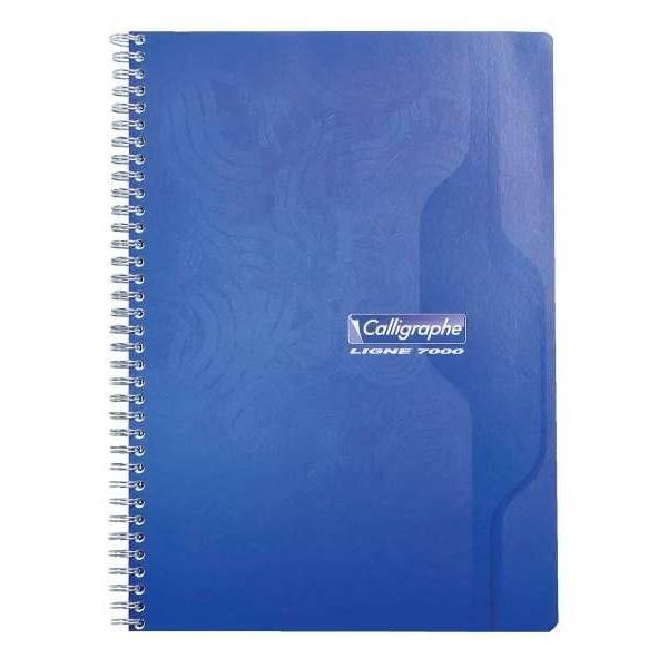 Cahier répertoire écologique spirales 21x29.7cm - 180 pages - 70g PEFC - petits carreaux 5x5 - CLAIREFONTAINE_0