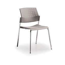 Chaise empilable polyvalente - Assise et dossier en polypropylène M4 - VITO_0