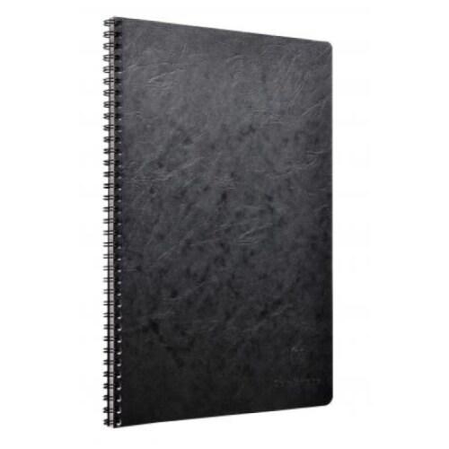 Clairefontaine Lot de 5 Cahier Age Bag A4, 100p./50 feuilles 90 g/m² reliure intégrale, couv. Coloris noir, ligné + marge - 3329687814517_0