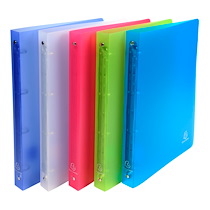 CLASSEUR 4 ANNEAUX 20 MM POLYPROPYLÈNE CHROMALINE - A4 - COULEURS ASSORTIES - LOT DE 5