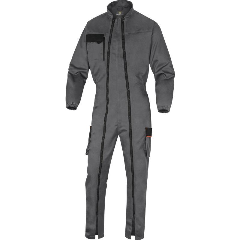 COMBINAISON DE TRAVAIL À DOUBLE ZIPS MACH2 V3 GRIS/ORANGE T2XL - DELTA PLUS - M2CZ3GOXX