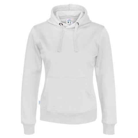 COTTOVER SWEATSHIRT À CAPUCHE FEMME - CERTIFIÉ GOTS BLANC - TAILLE XXL