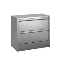 CRÉDENCE MONOBLOC ALUMINIUM L 80 CM 2 TIROIRS