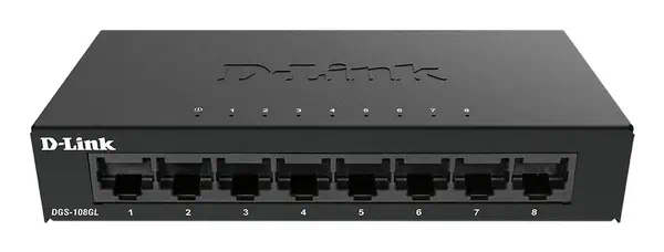 D-Link DGS-108GL Non-géré Gigabit Ethernet (10/100/1000) Noir_0