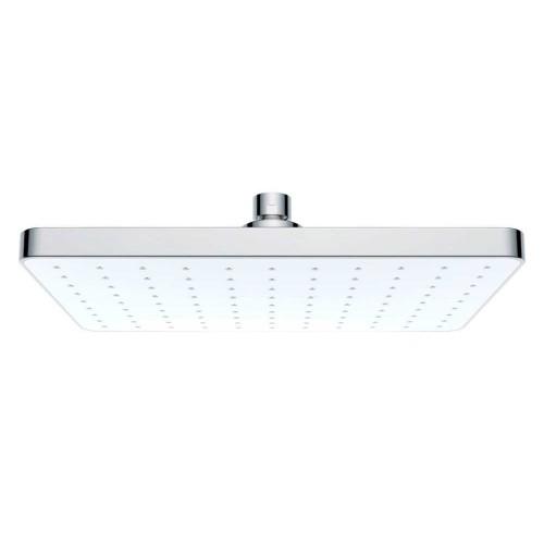 DOUCHE DE TÊTE RECTANGLE CHROMÉE BLANCHE - 250 X 170 MM - AUTOMATIC CLEANING WENKO