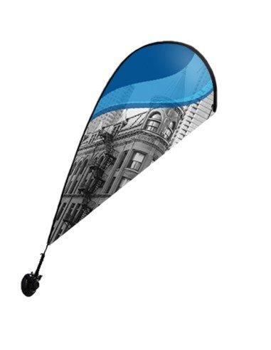 Drapeau de table personnalisé - Référence: PE-DRAP-TABLE - Idéal pour magasins, stands ou entreprises_0
