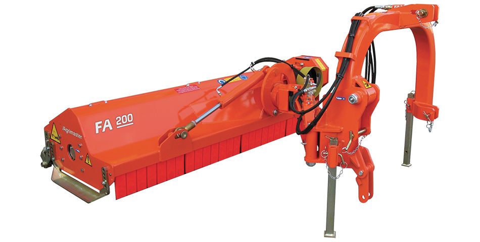 Broyeur forestier Agrimaster - boîtier roue libre 66 kW/90 CV - 540 tours/min - déport latéral hydraulique_0