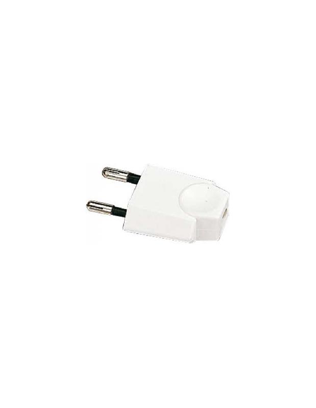 FICHE MÂLE 6A 2P BLANC - L’EBENOID - 020260