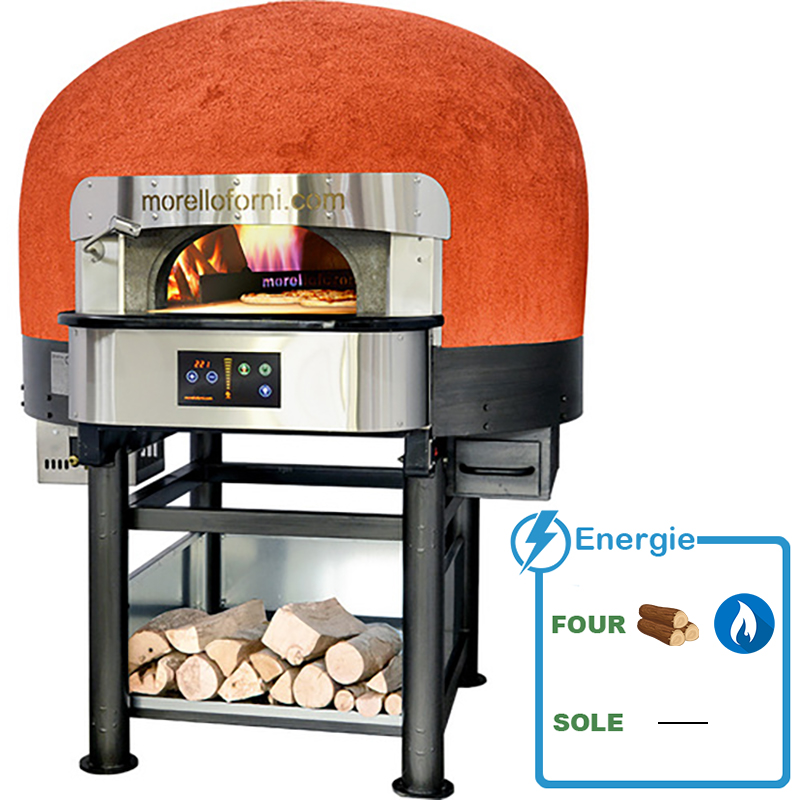 Four à pizza statique avec fonctionnement hybride - morello forni - ligne pgi