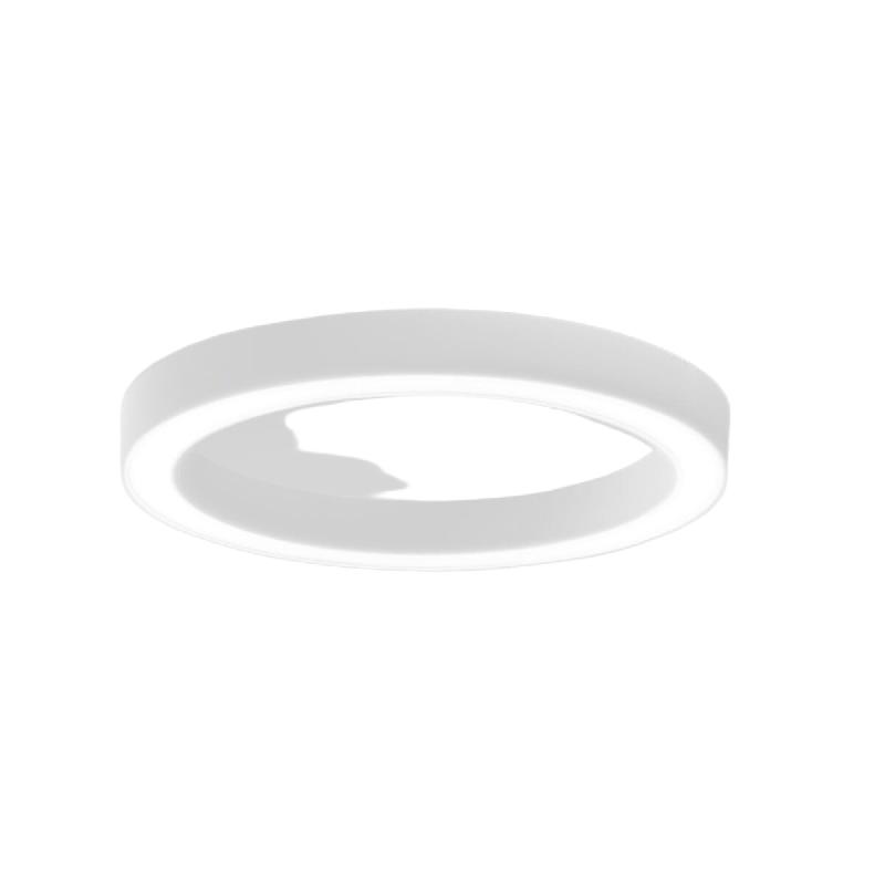 Gea Luce Plafonnier Flor P/G - Led Intégrée 60W 3000K, Gradable À Coupure De Phase, Aluminium Blanc Satiné, Diffuseur En Méthacrylate - Gealuce -_0