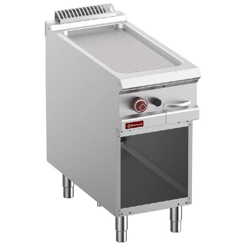 Grillade Fry-A poser gaz - Plaque nervurée G9/PRA4-N - Surface de cuisson 380x720 mm_0