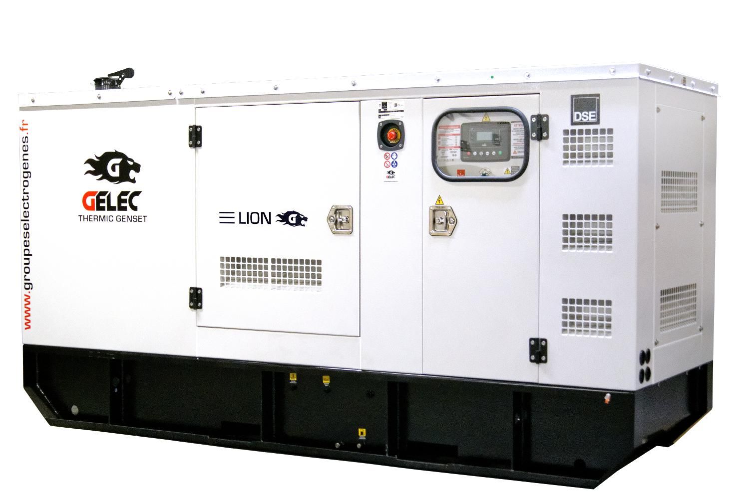 Groupe électrogène diesel stationnaire 890 kVA insonorisé industriel LION 900YC_0