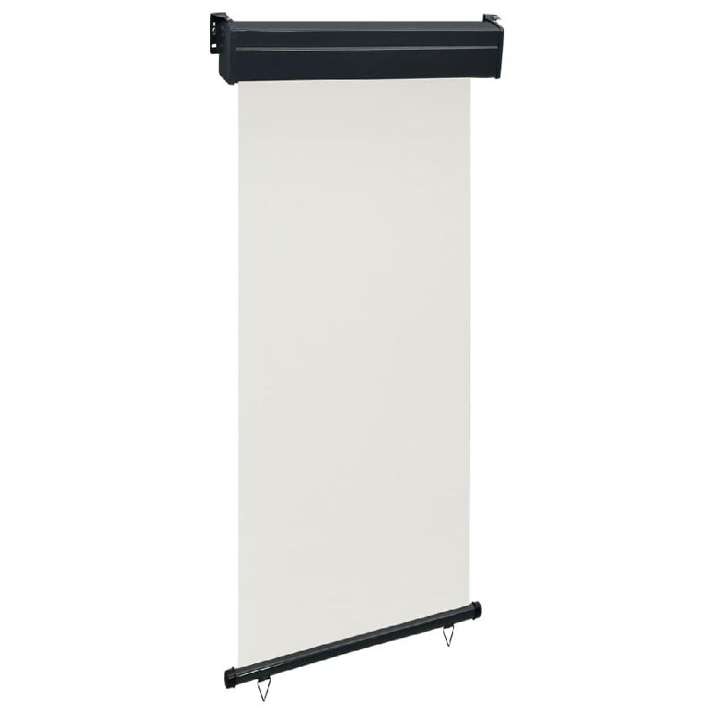 Helloshop26 - Auvent latéral de balcon 100 x 250 cm crème 02_0007000 - aluminium 3000377082729_0