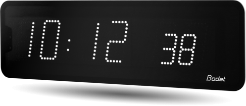 Horloge LED Style II 10 S, alimentation 230V, AFNOR, LED blanche - BODET_0