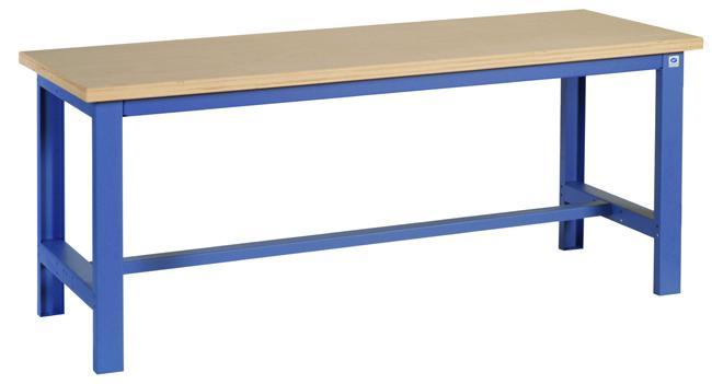 ETABLI SIMPLE HÊTRE MULTIPLIS L/L : 150 X 75 CM BLEU RAL 5015 - MANUTAN COLLECTIVITÉS